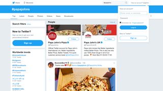 #papajohns hashtag on Twitter