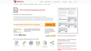 Kindred Paperless Pay - Fill Online, Printable, Fillable, Blank | PDFfiller