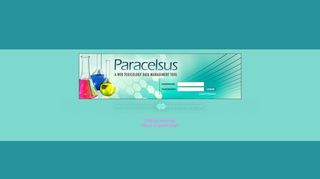 Paracelsus Web Toxicology Data Management Tool (V. 2.0.0)