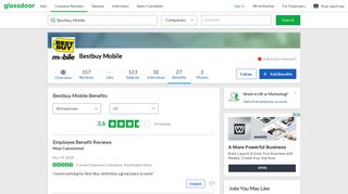 Bestbuy Mobile Employee Benefits and Perks | Glassdoor