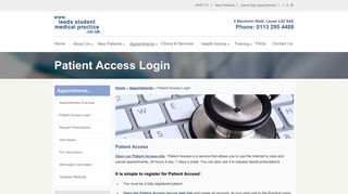 Patient Access Login And Support
