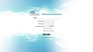 Login-PAX Partners Network