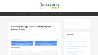 Paychex Flex Login | Online Payroll Services