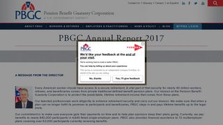 PBGC Annual Report 2017 | Pension Benefit Guaranty Corporation