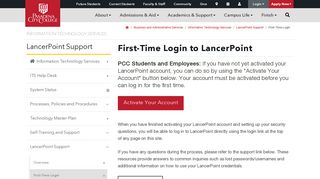 LancerPoint First-Time Login - Information Technology Services ...
