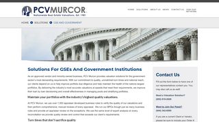 Solutions for GSEs & Government Institutions | PCV Murcor
