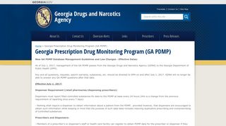 Georgia Prescription Drug Monitoring Program (GA PDMP) | Georgia ...