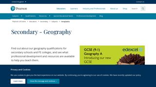 Secondary geography | Pearson UK