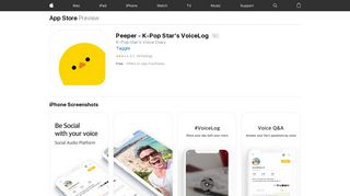 Peeper - K-Pop Star's VoiceLog on the App Store - iTunes - Apple