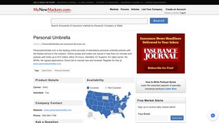 Personal Umbrella Insurance from PersonalUmbrella.com Insurance ...