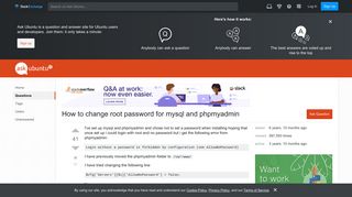 How to change root password for mysql and phpmyadmin - Ask Ubuntu