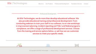 Professional Development: At 806 Technologies, We Provide ...
