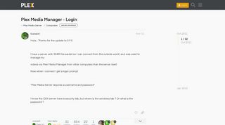 Plex Media Manager - Login - Computers - Plex Forum