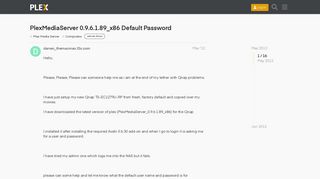 PlexMediaServer 0.9.6.1.89_x86 Default Password - Computers - Plex ...