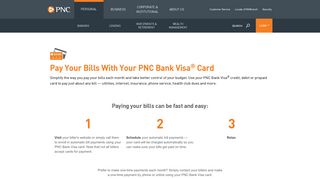 PNC Bank Visa® Card Bill Pay | PNC
