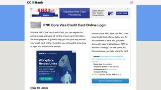 PNC Core Visa Credit Card Online Login - CC Bank