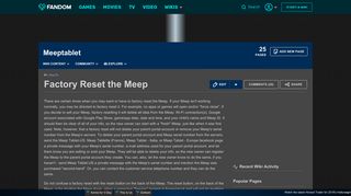 Factory Reset the Meep | Meeptablet Wiki | FANDOM powered by Wikia