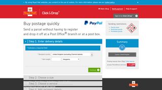 Buy & Print Online Postage Quickly - Click & Drop | Royal Mail Group ...