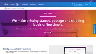 Online Postage | Pitney Bowes