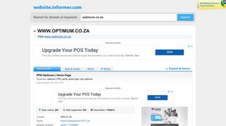optimum.co.za at WI. PPN Optimum | Home Page - Website Informer