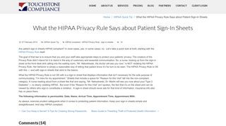 What the HIPAA Privacy Rule Says about Patient Sign-In Sheets ...