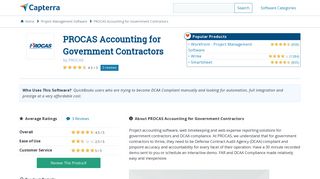 PROCAS Accounting for Government Contractors Reviews and ...