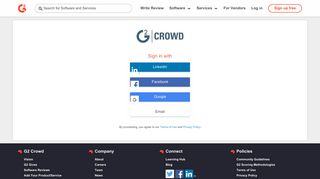 Sign In / Sign Up - G2 Crowd