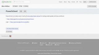 PowerSchool - Ann Arbor - LocalWiki