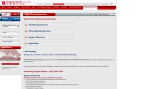 Public Bank Internet Banking Login and Support