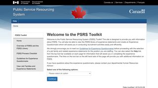 Public Service Resourcing System - PS Jobs website is - Commission ...