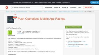 Push Operations Mobile App Ratings | G2 Crowd