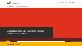 Undergraduate and Graduate - PwC UK