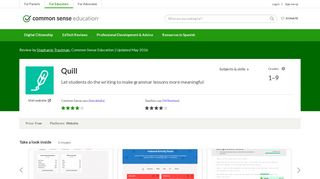 Quill Review for Teachers | Common Sense Education