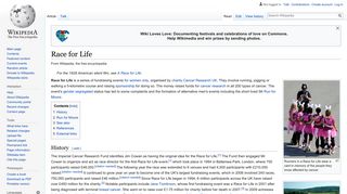 Race for Life - Wikipedia