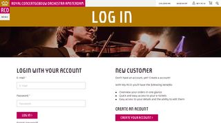 Log in - Royal Concertgebouw Orchestra
