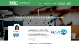 Readycap Lending Small Business Loan Review
