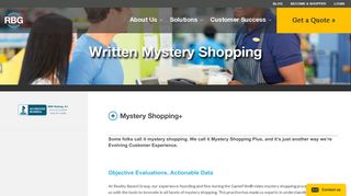 Mystery Shopping+ | Secret Shoppers | Reality Based Group The ...