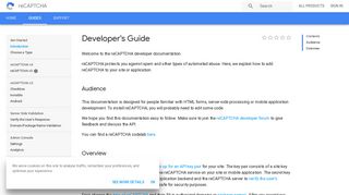 Developer's Guide | reCAPTCHA | Google Developers