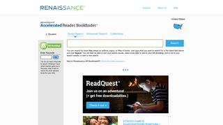 Accelerated Reader Bookfinder US - Quick Search