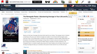The Renegade Pastor: Abandoning Average in Your ... - Amazon.com