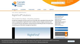 RightFind - Access, Manage and Track Copyrighted Content | CCC