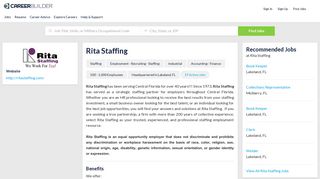 Work at Rita Staffing | CareerBuilder