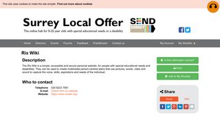 Rix Wiki | Surrey Local Offer