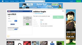 Roblox Free Login And Support - roblox login in for free