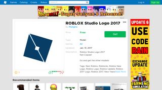 Roblox Studio 2017 Login And Support - roblox studio logo