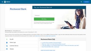 Rockwood Bank: Login, Bill Pay, Customer Service and Care Sign-In
