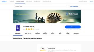 Rolls-Royce Careers and Employment | Indeed.com