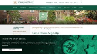Same Room Sign-Up | William & Mary
