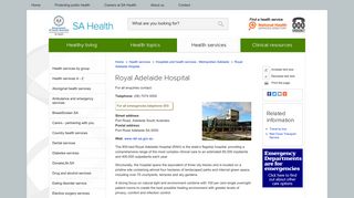 Royal Adelaide Hospital :: SA Health
