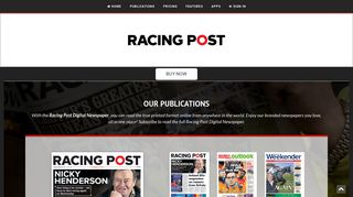 Racing Post Weekender online - The Racing Post Digital Newspaper